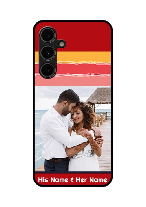 Galaxy S24 FE 5G Custom Glass Phone Case - Colorful Case Design