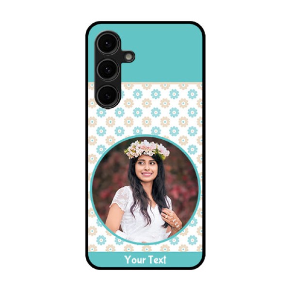 Galaxy S24 FE 5G Custom Glass Phone Case - Beautiful Flowers Design