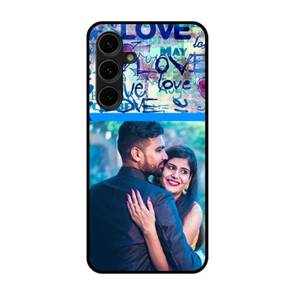 Galaxy S24 FE 5G Custom Glass Phone Case - Colorful Love Design