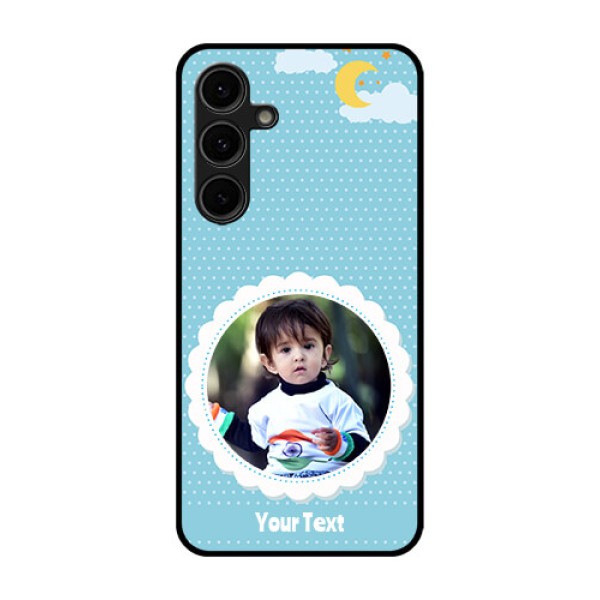 Galaxy S24 FE 5G Custom Glass Phone Case - Violet Pattern Design Galaxy S24 FE 5G Custom Glass Phone Case - Violet Pattern Design