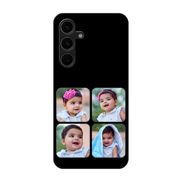 Galaxy S24 FE 5G Custom Glass Phone Case - Multiple Pictures Design Galaxy S24 FE 5G Custom Glass Phone Case - Multiple Pictures Design