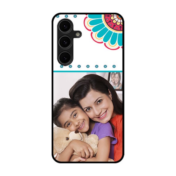 Galaxy S24 FE 5G Custom Glass Phone Case - Flower Design