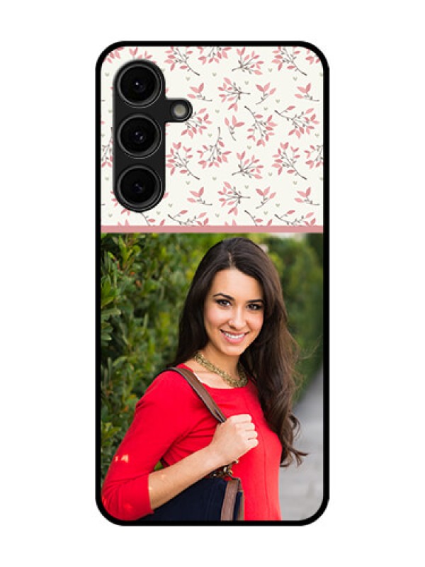 Custom Galaxy S24 FE 5G Custom Glass Phone Case - Stunning Floral Design