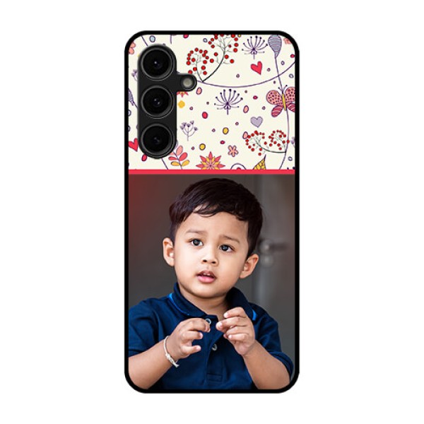 Galaxy S24 FE 5G Custom Glass Phone Case - Premium Floral Design