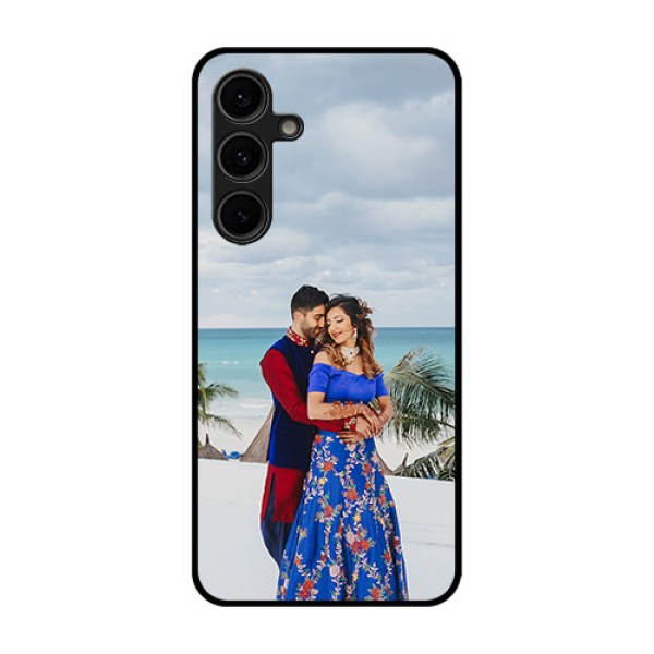 Galaxy S24 FE 5G Custom Glass Phone Case - Upload Full Picture Design Galaxy S24 FE 5G Custom Glass Phone Case - Upload Full Picture Design