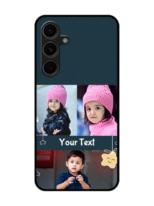 Custom Galaxy S24 FE 5G Custom Glass Phone Case - Hanging Stars Design