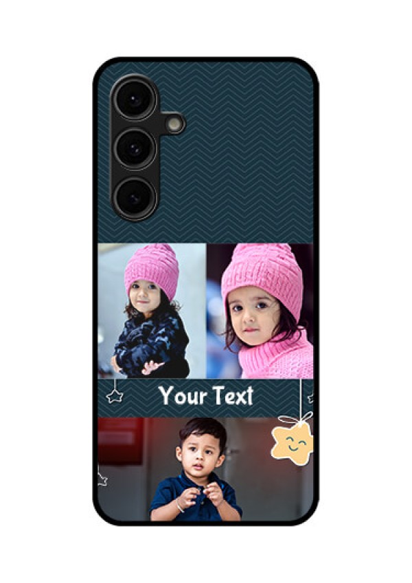 Galaxy S24 FE 5G Custom Glass Phone Case - Hanging Stars Design