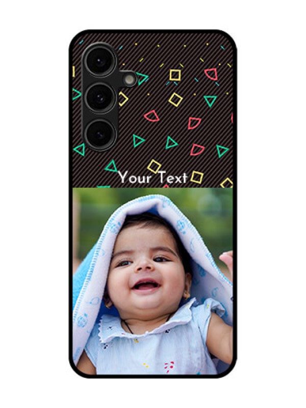 Custom Galaxy S24 FE 5G Custom Glass Phone Case - With Confetti Birthday Design