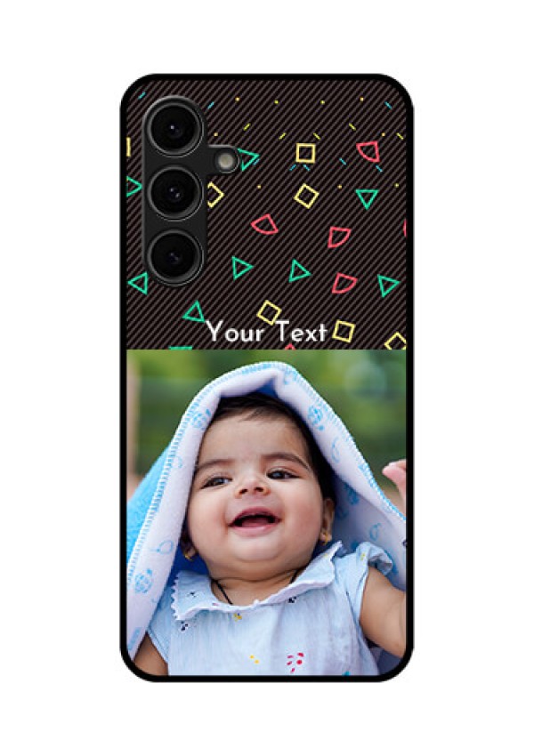 Galaxy S24 FE 5G Custom Glass Phone Case - With Confetti Birthday Design