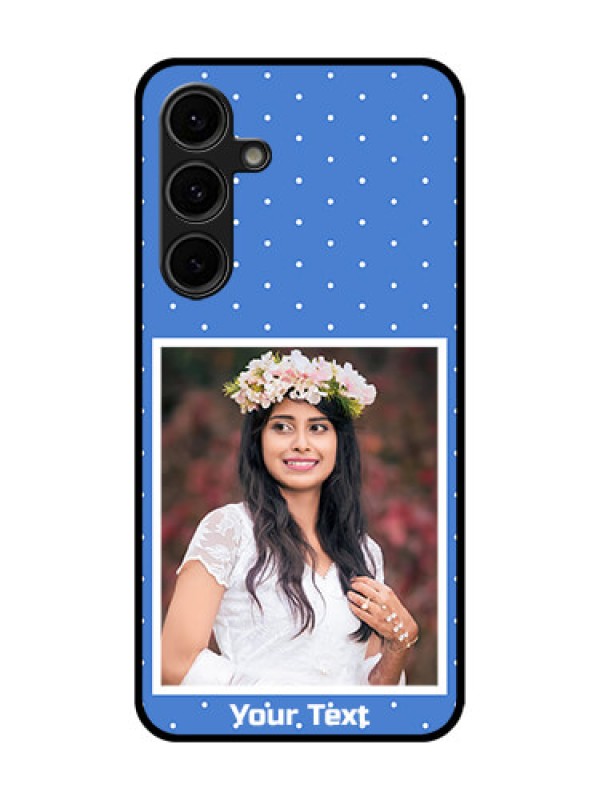 Custom Galaxy S24 FE 5G Custom Glass Phone Case - Polka Dots Design