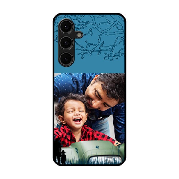 Galaxy S24 FE 5G Custom Glass Phone Case - Best Dad Design