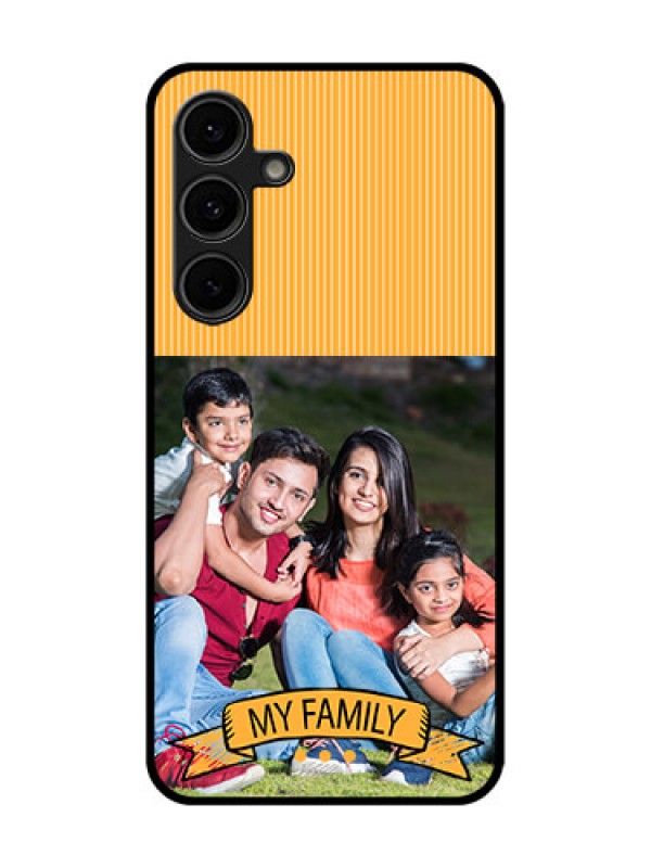 Custom Galaxy S24 FE 5G Custom Glass Phone Case - My Family Design