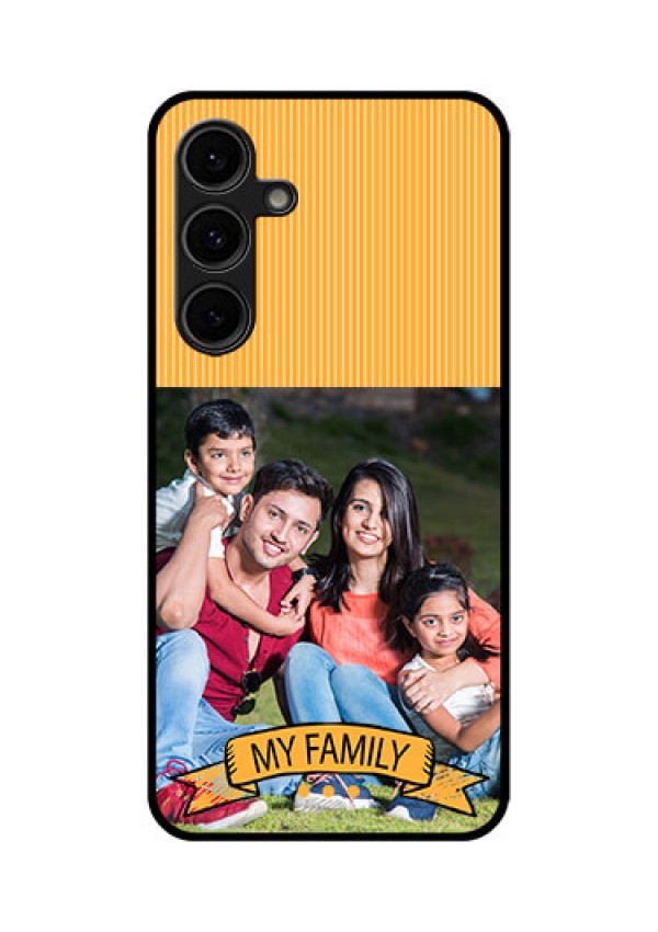 Galaxy S24 FE 5G Custom Glass Phone Case - My Family Design