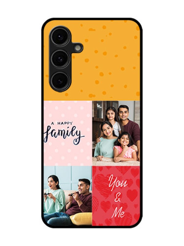 Custom Galaxy S24 FE 5G Custom Glass Phone Case - Images With Quotes Design