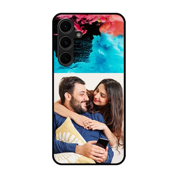 Galaxy S24 FE 5G Custom Glass Phone Case - Quote With Acrylic Painting Design