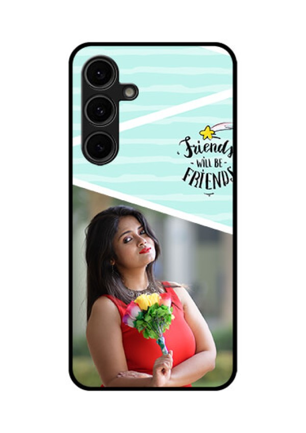 Galaxy S24 FE 5G Custom Glass Phone Case - Friends Picture Icon Design