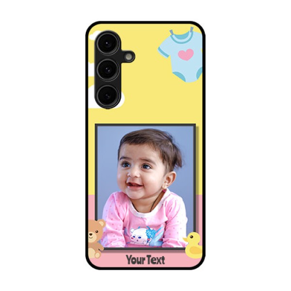 Galaxy S24 FE 5G Custom Glass Phone Case - Kids 2 Color Design
