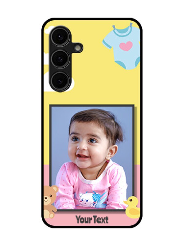 Custom Galaxy S24 FE 5G Custom Glass Phone Case - Kids 2 Color Design