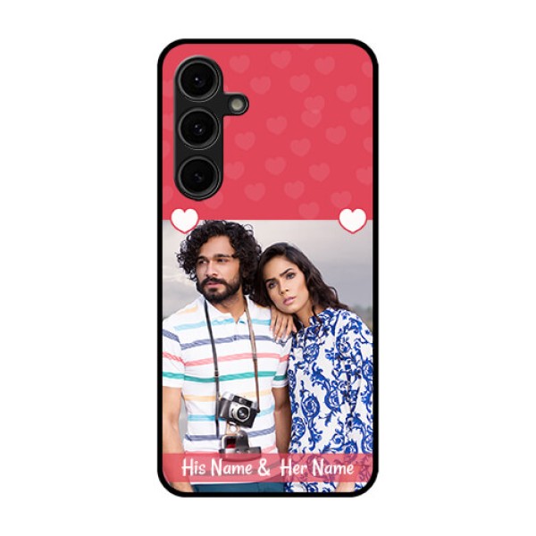 Galaxy S24 FE 5G Custom Glass Phone Case - Simple Love Design