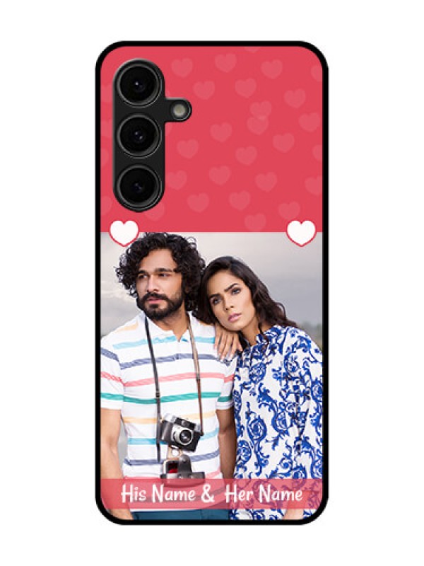 Custom Galaxy S24 FE 5G Custom Glass Phone Case - Simple Love Design
