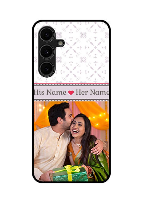 Galaxy S24 FE 5G Custom Glass Phone Case - With Photo And Ethnic Design