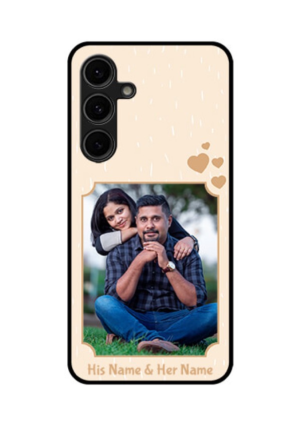 Galaxy S24 FE 5G Custom Glass Phone Case - With Confetti Love Design