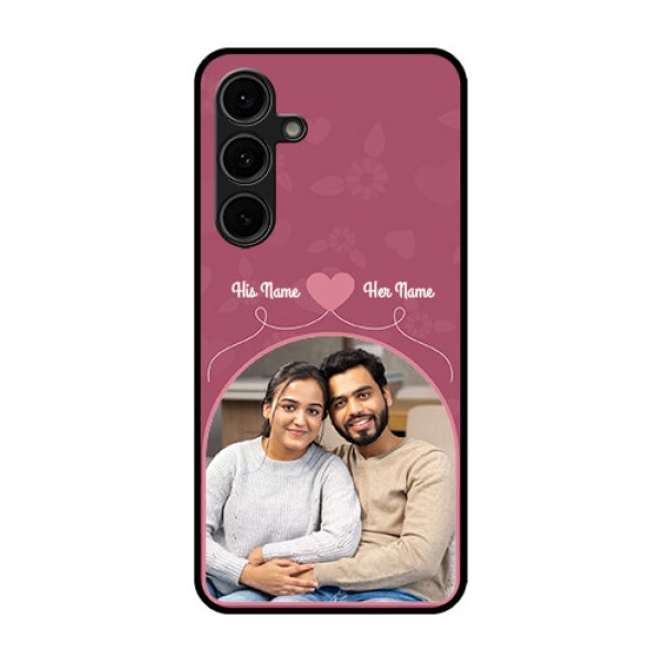 Galaxy S24 FE 5G Custom Glass Phone Case - Love Floral Design