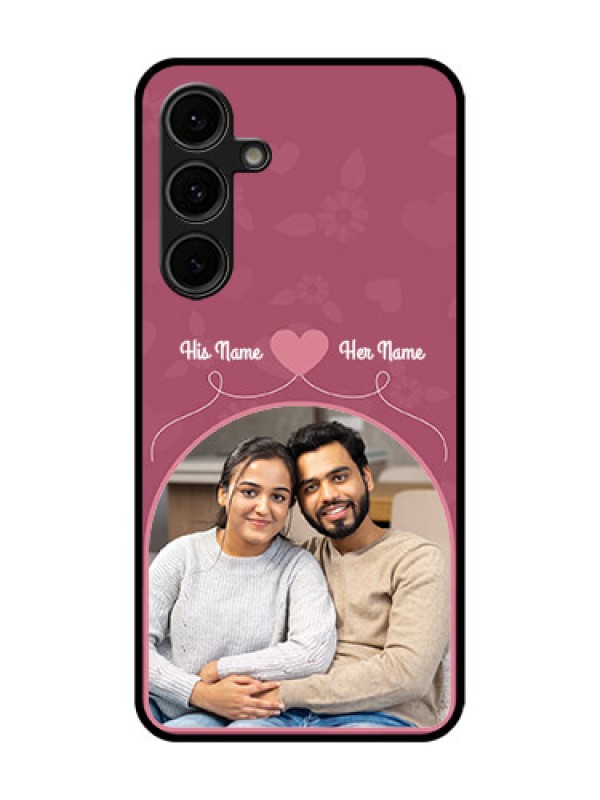 Custom Galaxy S24 FE 5G Custom Glass Phone Case - Love Floral Design