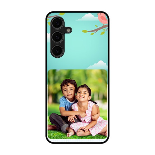 Galaxy S24 FE 5G Custom Glass Phone Case - Doodle Love Design