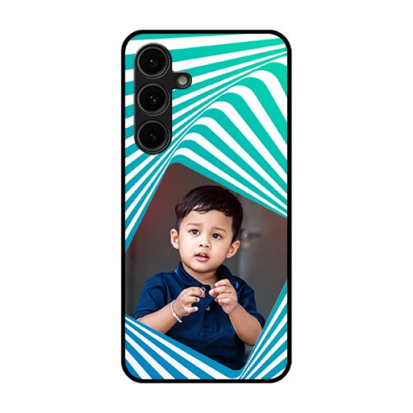 Galaxy S24 FE 5G Custom Glass Phone Case - Abstract Spiral Design