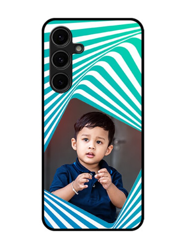 Custom Galaxy S24 FE 5G Custom Glass Phone Case - Abstract Spiral Design