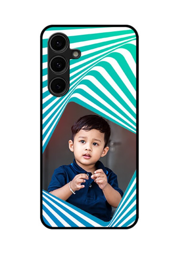 Galaxy S24 FE 5G Custom Glass Phone Case - Abstract Spiral Design