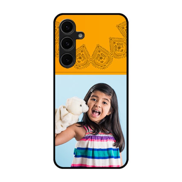 Galaxy S24 FE 5G Custom Glass Phone Case - Photo Wedding Design