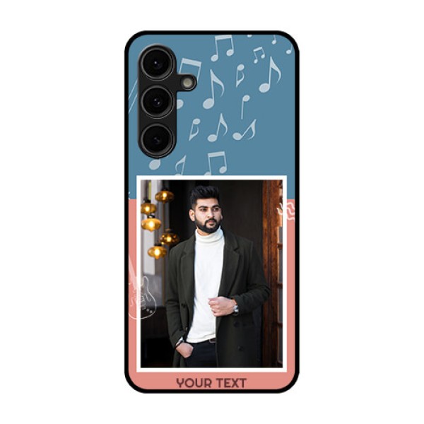 Galaxy S24 FE 5G Custom Glass Phone Case - With Color Musical Note Design Galaxy S24 FE 5G Custom Glass Phone Case - With Color Musical Note Design