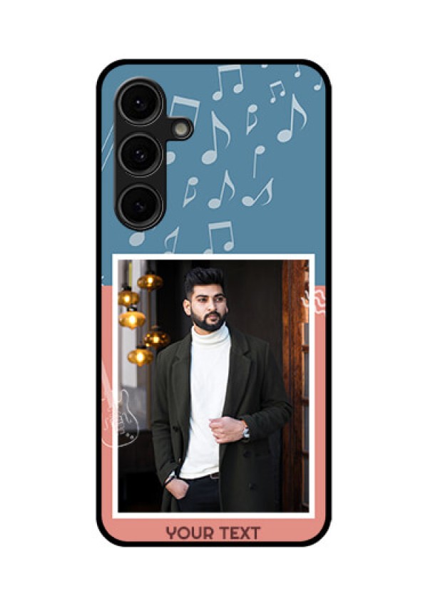 Galaxy S24 FE 5G Custom Glass Phone Case - With Color Musical Note Design