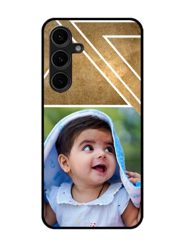 Custom Galaxy S24 FE 5G Custom Glass Phone Case - Gradient Abstract Texture Design