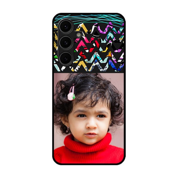 Galaxy S24 FE 5G Custom Glass Phone Case - Neon Abstract Design