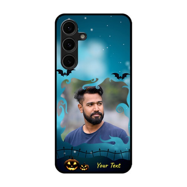 Galaxy S24 FE 5G Custom Glass Phone Case - Halloween Frame Design