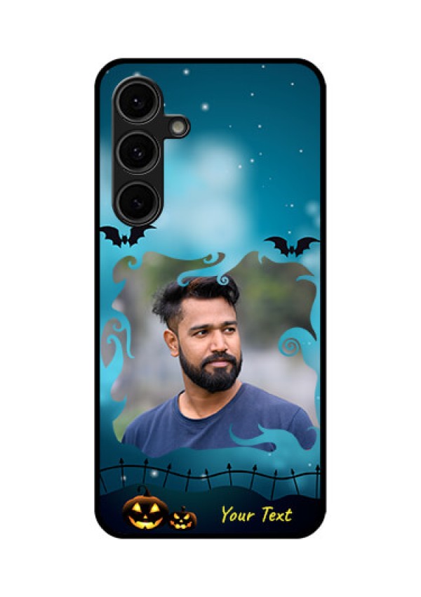 Galaxy S24 FE 5G Custom Glass Phone Case - Halloween Frame Design