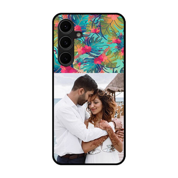 Galaxy S24 FE 5G Custom Glass Phone Case - Watercolor Floral Design Galaxy S24 FE 5G Custom Glass Phone Case - Watercolor Floral Design