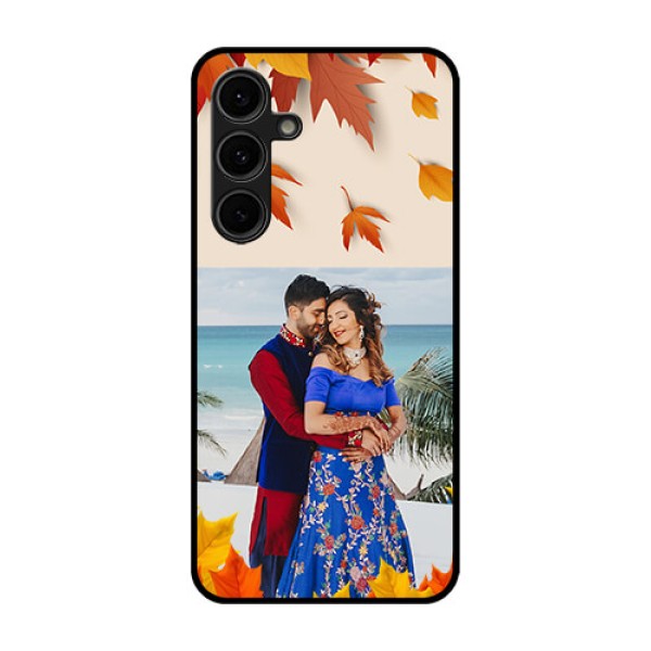 Galaxy S24 FE 5G Custom Glass Phone Case - Autumn Maple Leaves Design Galaxy S24 FE 5G Custom Glass Phone Case - Autumn Maple Leaves Design