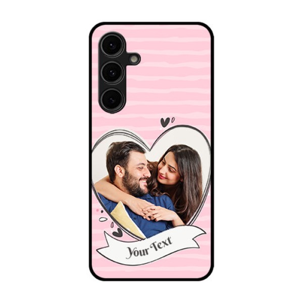 Galaxy S24 FE 5G Custom Glass Phone Case - Vintage Heart Design