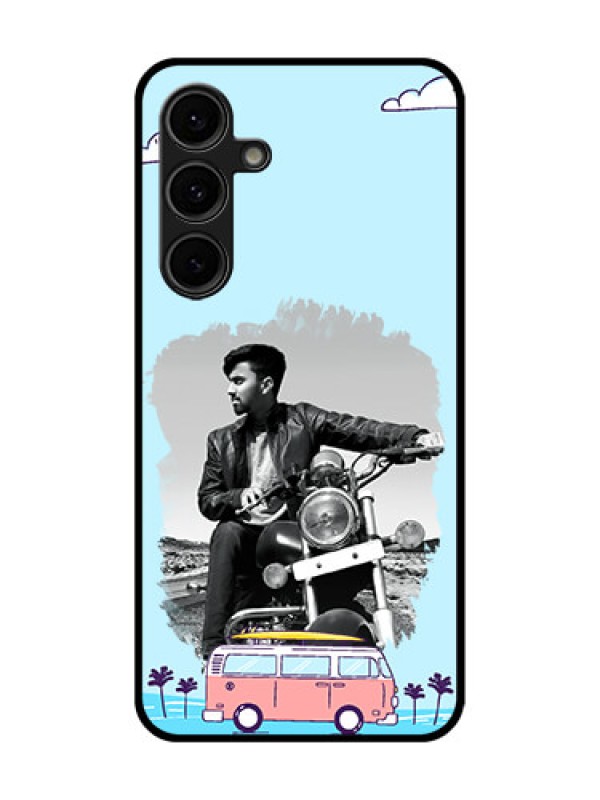 Custom Galaxy S24 FE 5G Custom Glass Phone Case - Travel and Adventure Design