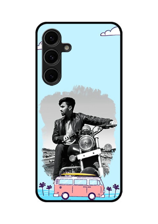Galaxy S24 FE 5G Custom Glass Phone Case - Travel and Adventure Design