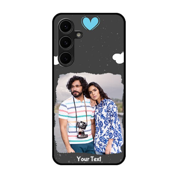 Galaxy S24 FE 5G Custom Glass Phone Case - Splashes With Love Doodles Design Galaxy S24 FE 5G Custom Glass Phone Case - Splashes With Love Doodles Design