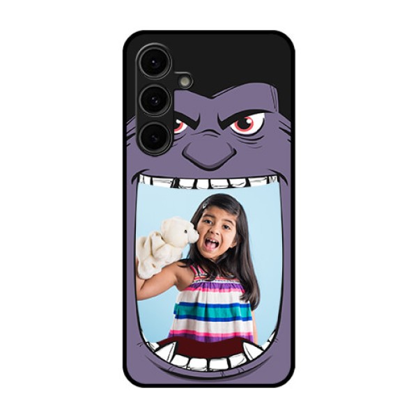 Galaxy S24 FE 5G Custom Glass Phone Case - Angry Monster Design