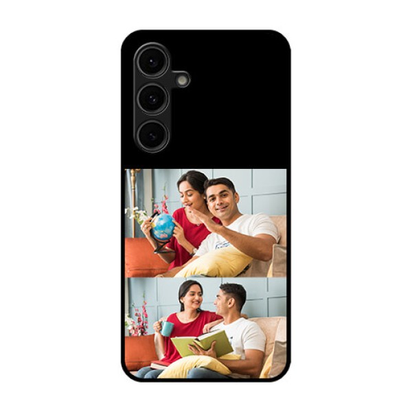 Galaxy S24 FE 5G Custom Glass Phone Case - 2 Images Design