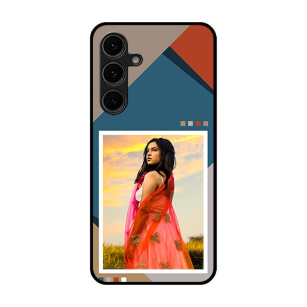 Galaxy S24 FE 5G Custom Glass Phone Case - Retro Color Pallet Design Galaxy S24 FE 5G Custom Glass Phone Case - Retro Color Pallet Design