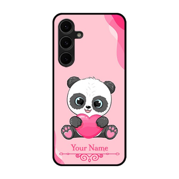 Galaxy S24 FE 5G Custom Glass Phone Case - Cute Panda Design