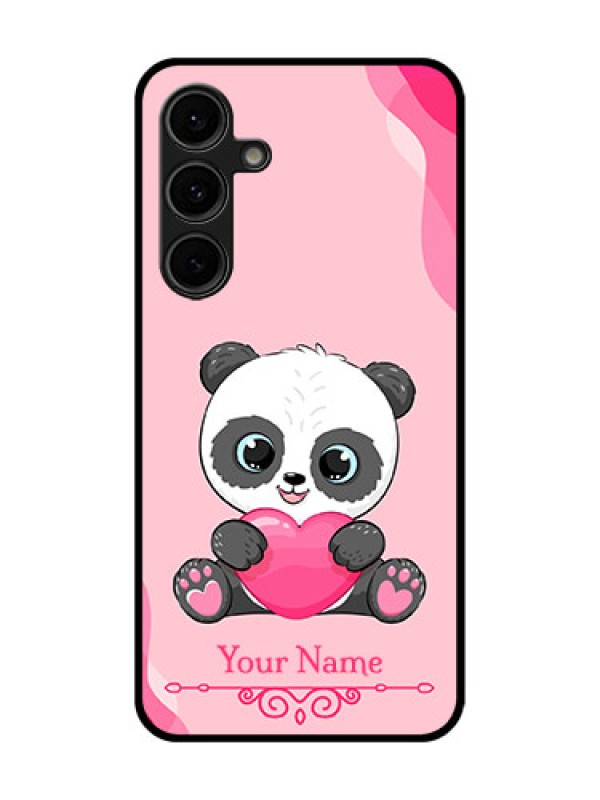 Custom Galaxy S24 FE 5G Custom Glass Phone Case - Cute Panda Design